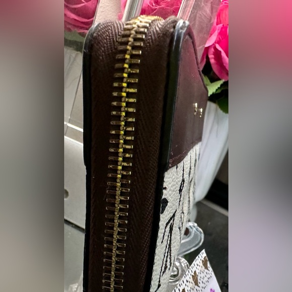 Rare Louis Vuitton Black/White/Brown Walnut Leather Monogram Gamma Zippy - Picture 11 of 16